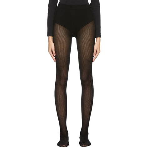 gucci tights black buy|gucci distressed tights.